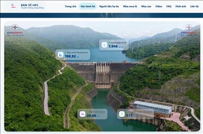 Thủy điện Bản Vẽ xây dựng website truyền thông cộng đồng về mưa lũ, hạn hán và vận hành hồ chứa