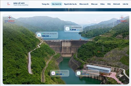 Thủy điện Bản Vẽ xây dựng website truyền thông cộng đồng về mưa lũ, hạn hán và vận hành hồ chứa