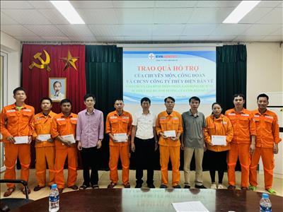 Công ty Thủy điện Bản Vẽ chung tay hỗ trợ người lao động bị ảnh hưởng bởi lũ lụt ngày 22/7/2025