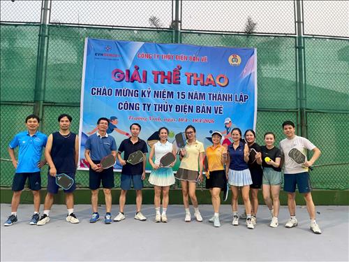 Sôi nổi Giải thể thao chào mừng 15 năm thành lập Công ty Thủy điện Bản Vẽ